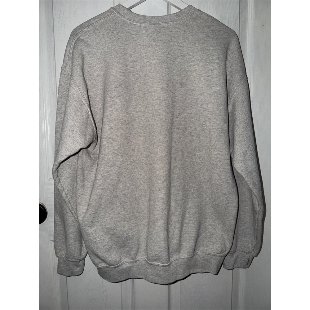 Anthropologie Mon Amour Dog Graphic Gray/Cream Pullover Sweatshirt Women's Sz S - Picture 4 of 4